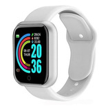 Relogio Inteligente Smartwatch D20 Bluetooth Super Cor Da Pulseira Branco