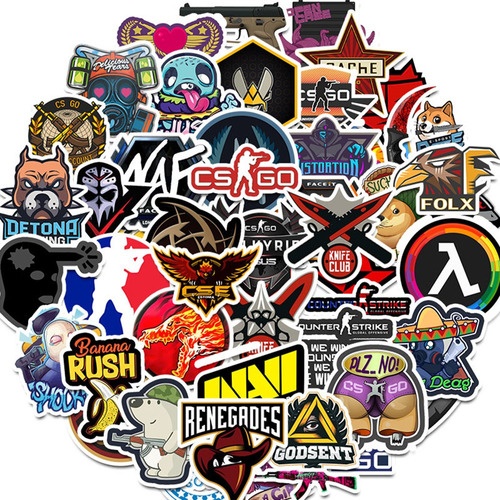 50 Adesivos Stickers Cs Go Counter-strike Global Valve