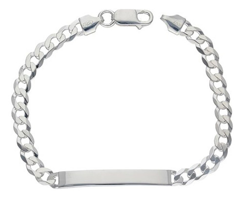 Pulsera Plata Fina Ley 925 5.6mm 21cm Unisex Piocha Grumet