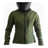 Chamarra Moto Green Softshell Talla Xl Sm-olive Hebotech