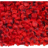 Petalos De Rosas De Tela 3200u Color Rojo Dark