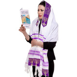 Holyudaica Kosher Tallit - Chal De Oración De Tamaño Medio K