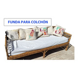 Funda Colchon Futon Almohadon 190x140x20h Impermeable