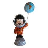 Figura Mafalda Astronauta Pasta Cerámica Artesanal