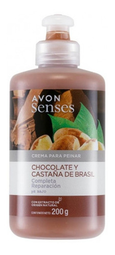 Crema Para Peinar Chocolate Y Castaña Senses Avon