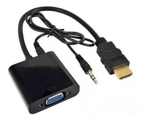 Conversor Hdmi A Vga Audio Conecta Notebook Tv Led Full Hd