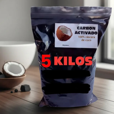 Carbon Activado Cascara De Coco Extrafino  5 Kilo | Meses sin interés