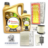 Kit  4 Filtros + 5 Aceite Total Ineo Peugeot 308 408 Thp 1.6