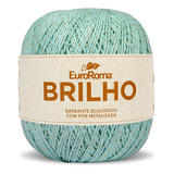 Barbante Brilho Ouro 400g N°6 4/6 Fios 406m Euroroma Cor Verde Água Claro