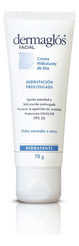 Dermaglós Crema Hidratante De Día Fps20 X 70g Tipo De Piel Normal A Seca