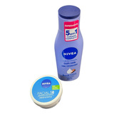 Hidratante Nivea Soft Milk 200ml + Nivea Facial 5em 1
