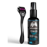 Kit Loção Tônico Para Crescer Barba Cabelo + Derma Roller