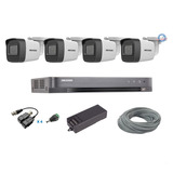 Kit 4 Camaras Hikvision 5 Mpx Dvr Epcom 5 Megapixel Cctv