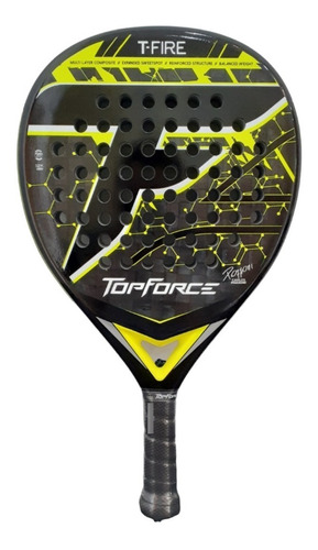 Paleta Padel Top Force T-fire 12k Carbon Foam Light + Regalo