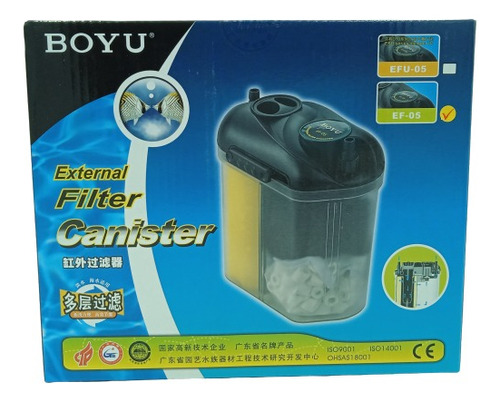 Boyu Filtro Externo Ef-05 Con Material Filtrante Incluido  