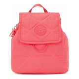 Mochila Kipling Adino Preto Cosmic Pink Ql