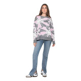 Sweater Bremer Doble Tejido Flor