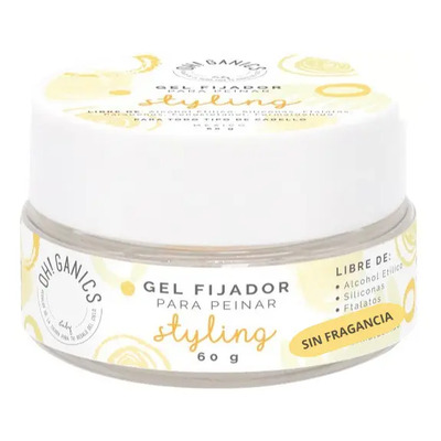 Gel Fijador Para Peinar Sin Fragancia 60g Ohganics Viaje | MercadoLibre