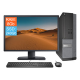 Desktop + Monitor Dell Optiplex Intel Core I5 8gb Ssd 240gb