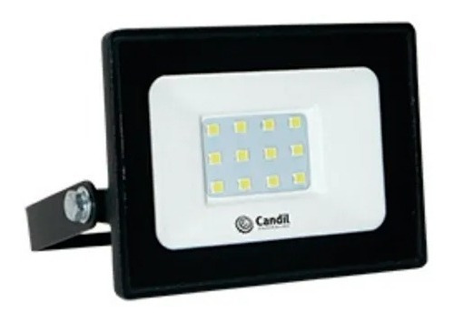 Reflector Proyector Led 10w Bajo Consumo Exterior Jardin Color De La Carcasa Negro Color De La Luz Frio (6500ºk)