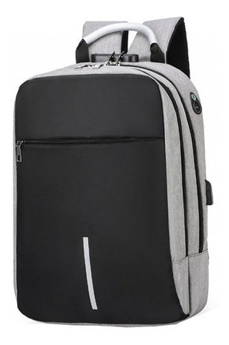 Mochila Porta Notebook Candado Reforzada Impermeable Usb