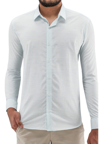 Camisa Ogochi Social Textura Linho Slim