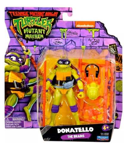 Figura Donatello Tartarugas Ninjas Mutant Mayhem Original