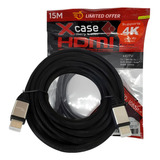 Cable Hdmi 15 Metros Ultra Hd 4k Cobre Puro, Reforzado