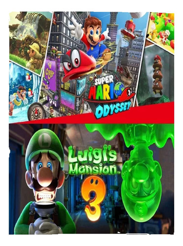 Super Mario Odyssey + Luigis Mansion 3 Español Pc Digital