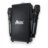 Bocina Karaoke Incluye 2 Microfonos Bluetooth Luz Led Rgb 