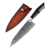 Cuchillo Acero Damasco 67 Chef Cocina Profesional Japonés