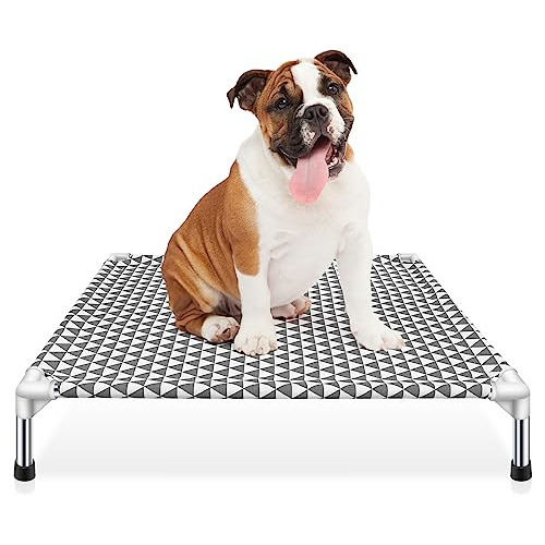 Kuntrust Cama Elevada Para Perros Para Exteriores, Cama Elev