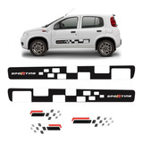 Faixas Laterais Fiat Uno Kit Adesivos Vivace Sporting