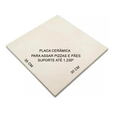 Pedra Refratária P/ Pizza E Pães 35x30 Forno E Churrasqueira