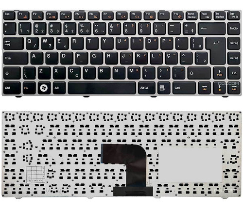 Teclado P/ Login 11p16pa-6985w Mp-11p16pa-c585w Pk130zm1b24