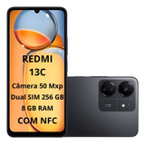 Xiaomi Redmi 13c Dual Sim 256/8 Ram Midnightblack Nfc Global