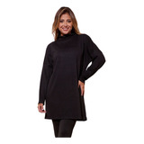 Vestido Feminino Manga Longa Estilo Poncho Lanzinha