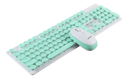 Precioso Teclado Mecánico Inalámbrico De Estilo Retro N520