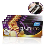 Kit 4 Caixas D Papel Alumínio Mechas Alumihair 12x30 800unid