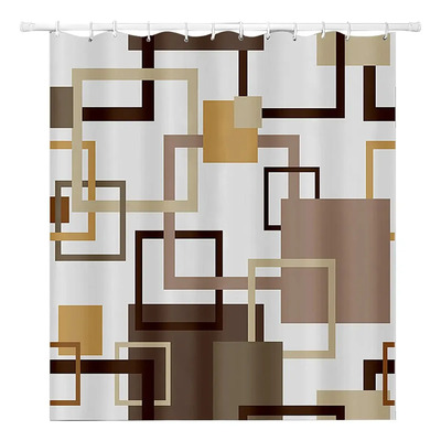 Cortina De Baño Lavable Tela Poliestér 180*180cm Impermeable Byl45 | MercadoLibre