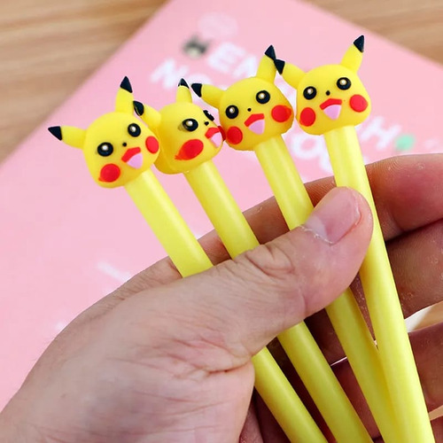 Plumas Kawaii Pikachu Boligrafo Novedad Pokemon