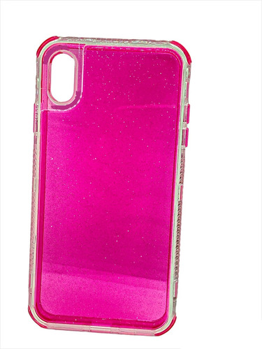 Funda De Brillos Glitter Para iPhone Uso Rudo