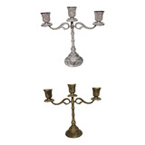 Portavelas Estilo Antiguo De Bronce Candelabro Para Boda