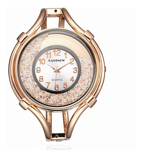 Relógio Feminino Dourado Bracelete Presente Criativo Barato