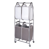 Neatfreak - Carrito De Lavanderia Vertical De 2 Niveles Con