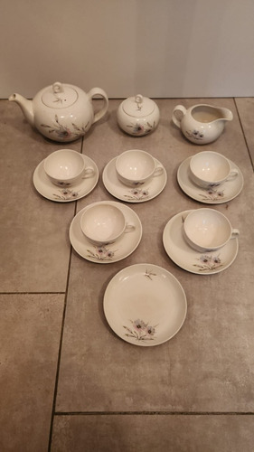 Juego De Té Antiguo Porcelana Hartford