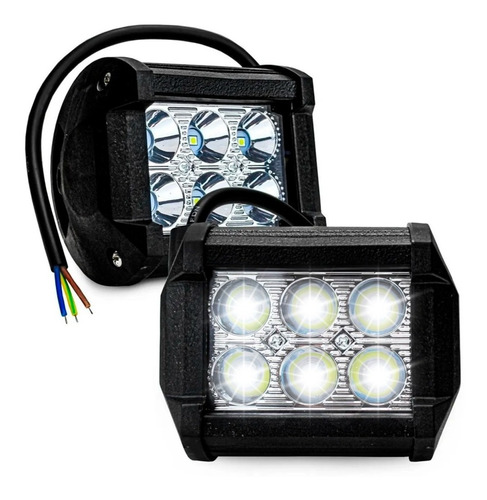 Par Faros 6 Hiper Led 4x2 Auxiliar Dually C/estrobo-tunix