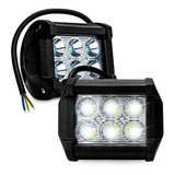 Par Faros 6 Hiper Led 4x2 Auxiliar Dually C/estrobo-tunix