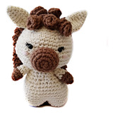 Peluche Pequeño Pony  Amigurumi Tejido A Crochet, Artesanal 