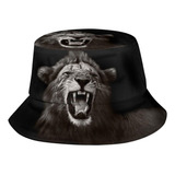 Gorro De Pescador Cool Lion Con Forma De Animal, Sombrero De